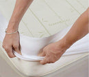 Top Split King (Flex King) Waterproof Antibacterial Hypoallergenic Bamboo Mattress Protector-Wholesale Beddings