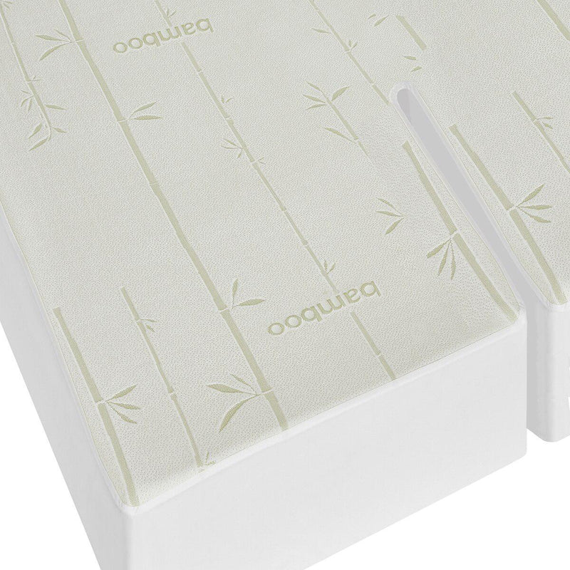 Top Split King ( Flex King ) Waterproof Antibacterial Hypoallergenic Bamboo Mattress Protector-Wholesale Beddings
