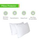 Waterproof Pillow Protector 3M Stain Release And TPU Laminated-Wholesale Beddings