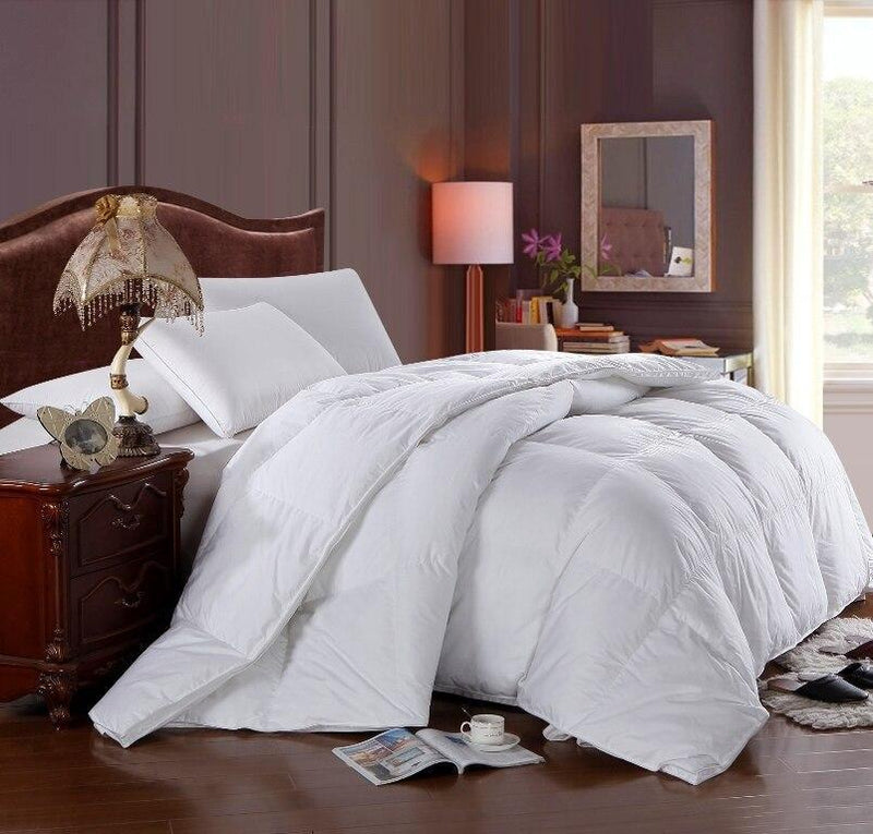 White Duck Down Comforter King Size Or California-King Duvet insert By Royal Hotel-Wholesale Beddings