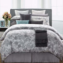 White Lotus 7 Piece Cotton Duvet Cover Set-Wholesale Beddings
