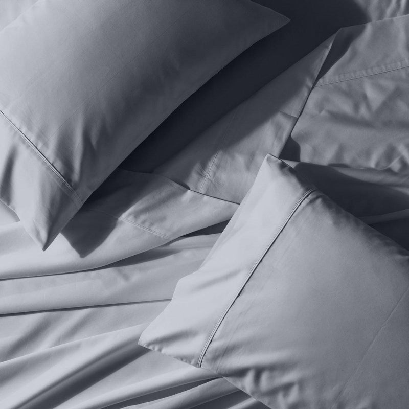 Wrinkle-Free 650 Thread Count Cotton Blend Solid Sheet Set-Wholesale Beddings