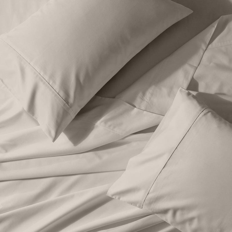 Wrinkle-Free Split King Adjustable Bed Sheets 650tc Cotton Blend Dual King Sheet Set Solid-Wholesale Beddings