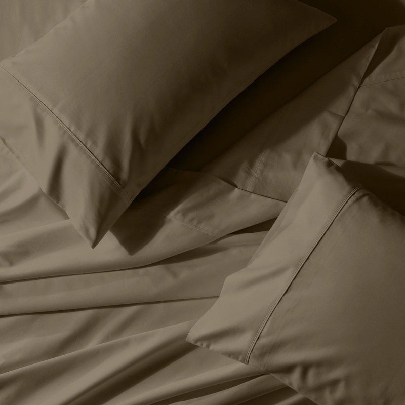 Wrinkle-Free Split King Adjustable Bed Sheets 650tc Cotton Blend Dual King Sheet Set Solid-Wholesale Beddings